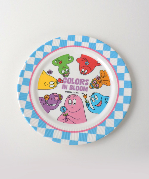 【新品未使用】希少品 バーバパパ　メラミンプレート 4枚 2015年製 食器 「BARBAPAPA/バーバパパ」MELAMINE PLATE S/メラミン