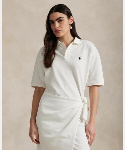 Polo Ralph Lauren 白シャツワンピース POLO RALPH LAUREN - 極美品 ラルフローレン バンドカラーシャツ