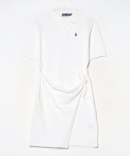 POLO RALPH LAUREN シャツワンピース ピケ Polo ラップ ミニ