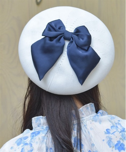 axes femme 帽子3点 axes femme（アクシーズ ファム） 帽子 ベレー帽 リボンデザインサーモ