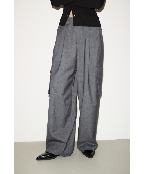 THROW by SLY カーゴパンツ ワークパンツ カジュアル テーパード THROW by SLY 「THROW SLY」 カーゴパンツ 1 杢グレー