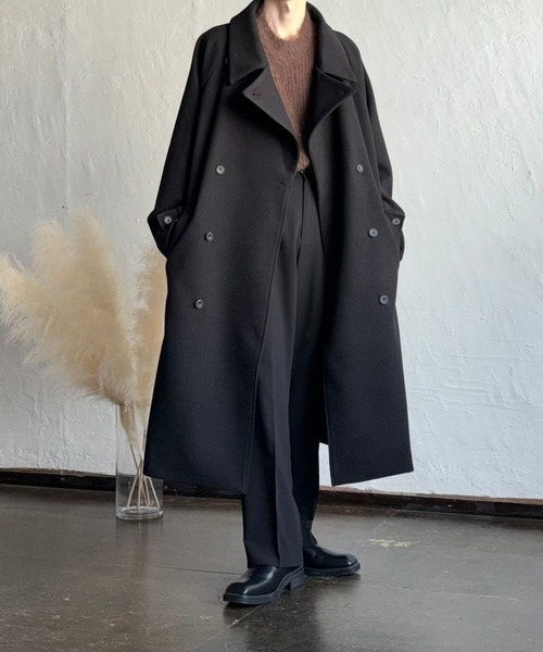 JULLIN（ユリン） チェスターコート M ブラウン メンズ : ZOZOTOWN