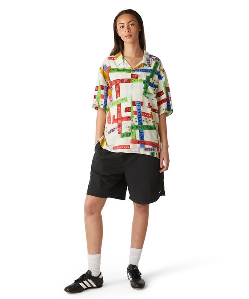 関税込み♪【HUF】Lucky ロゴ ★ リゾート 半袖 シャツ HUF シャツ ADMISSION RESORT SHIRT / 半袖シャツ メンズ