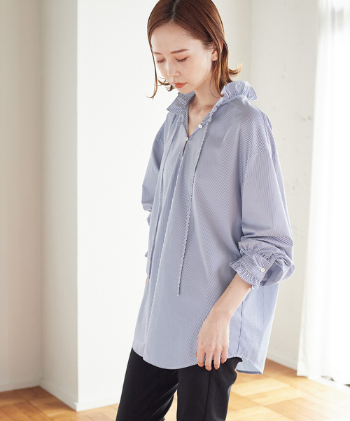 「JOURNAL STANDARD」 長袖シャツ FREE ブルー系その他 レディース JOURNAL STANDARD 「JOURNAL STANDARD」 長袖ブラウス FREE
