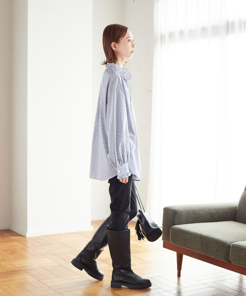 シャツ/ブラウス(長袖/七分) JOURNAL STANDARD - JOURNAL STANDARD JOURNAL STANDARD 「JOURNAL STANDARD」 長袖ブラウス FREE