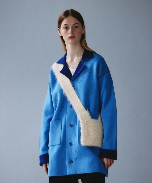 seyto セイト ウールコート seyto / Herringbone tweed over long coat