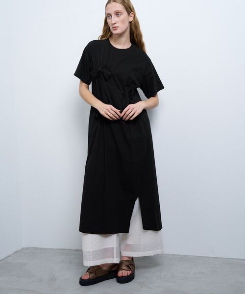 値下げ　ランバン　ワンピース シアージャガードギャザーヘムワンピース|LANVIN en Bleu