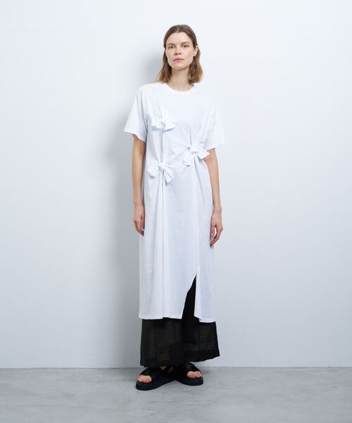値下げ　ランバン　ワンピース シアージャガードギャザーヘムワンピース|LANVIN en Bleu