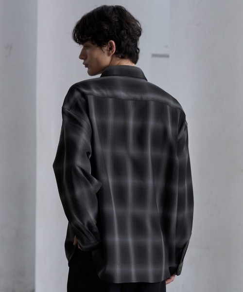 CLEL（クレイル） シャツ 「CLEL」TR Herringbone Check Shirt ＆ Tie