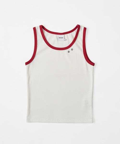 HYS 今期　タンクトップ WISH FOR EVER タンクトップ ノースリーブ BICOLOR LIB TANK TOP