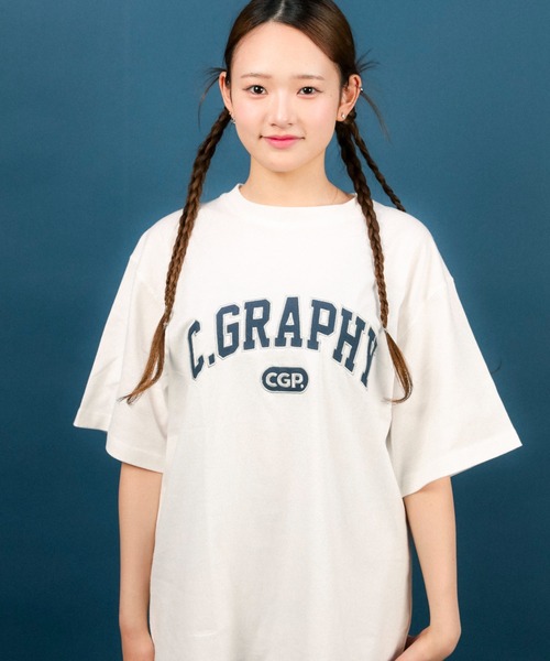「codegraphy」 半袖Tシャツ LARGE ライトブルー メンズ