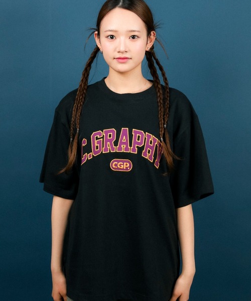「codegraphy」 半袖Tシャツ LARGE ライトブルー メンズ
