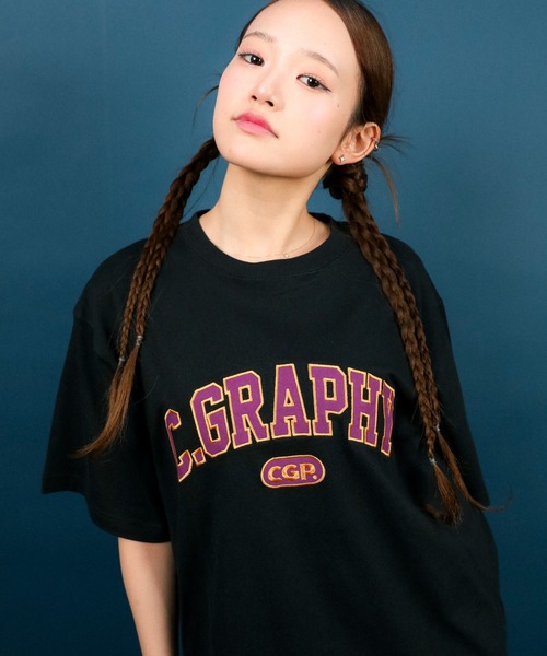 「codegraphy」 半袖Tシャツ LARGE ライトブルー メンズ