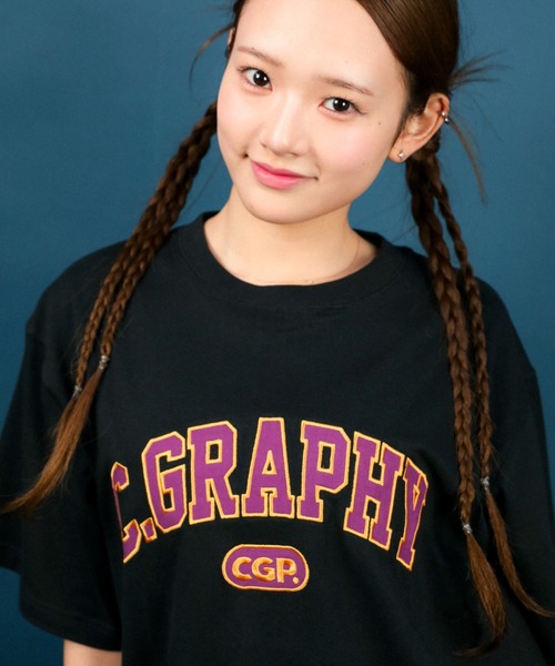 「codegraphy」 半袖Tシャツ LARGE ライトブルー メンズ