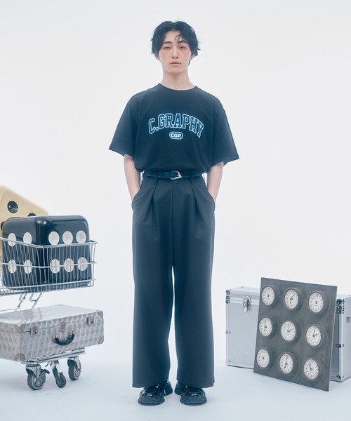 「codegraphy」 半袖Tシャツ LARGE ライトブルー メンズ