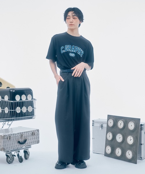 「codegraphy」 半袖Tシャツ LARGE ライトブルー メンズ