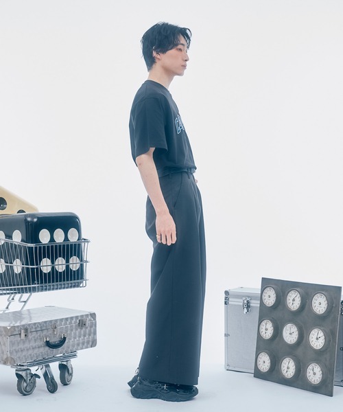 「codegraphy」 半袖Tシャツ LARGE ライトブルー メンズ