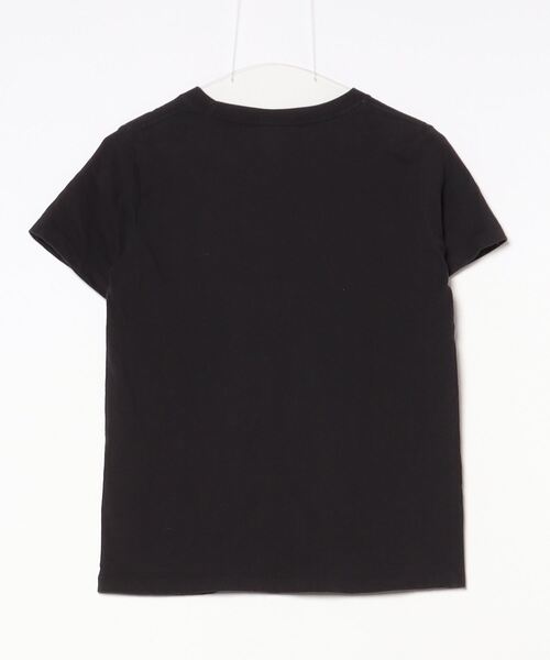 「Champion」 ワンポイント半袖Tシャツ M ブラック レディース