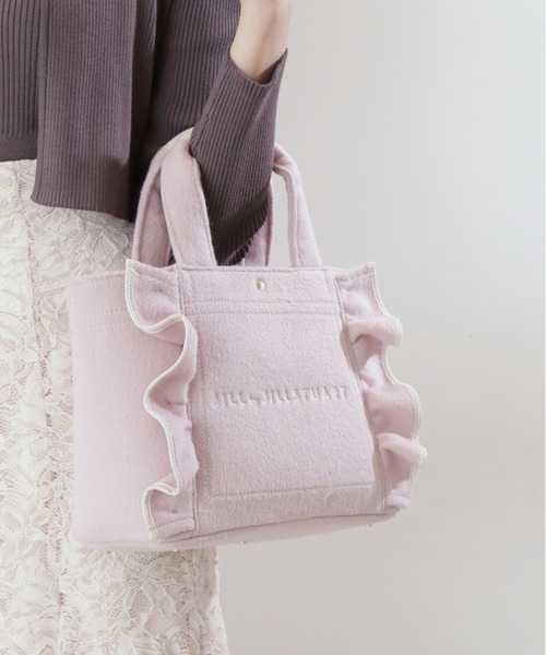 JILL STUART ピンク パープル系 がま口ハンドバッグ 美品 JILL by STUART ジルバイジルスチュアート 2WAYバッグ 良好