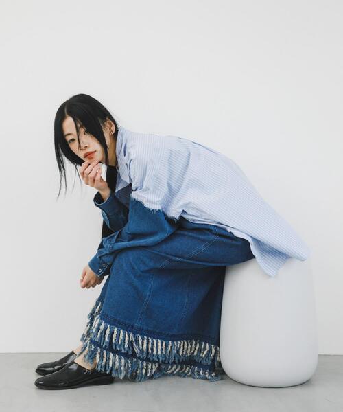 KBF ワンピース フリンジデニムキャミワンピース : ZOZOTOWN