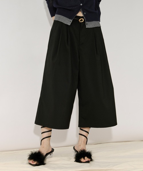 Ezick ハーフパンツ ワイドパンツ パンツ Barmuda pants ピン