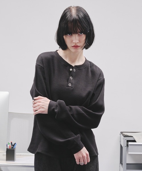 selle glant（セレグランテ） ヘンリーネック tシャツ WAFFLE HENLEY T