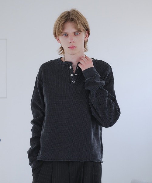 selle glant（セレグランテ） tシャツ WAFFLE HENLEY T-SHIRT/ワッフル