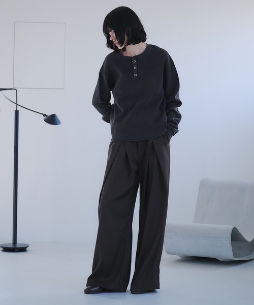selle glant（セレグランテ） tシャツ WAFFLE HENLEY T-SHIRT/ワッフル