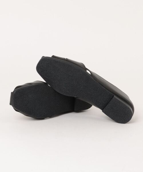 「ALPHA CUBIC」 フラットサンダル 24.5cm アイボリー レディース_画像3