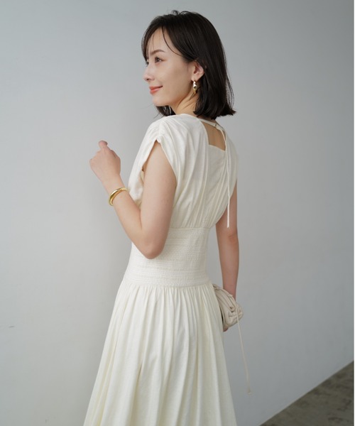 anuans（アニュアンス） ノースリーブワンピース FREE ブルー