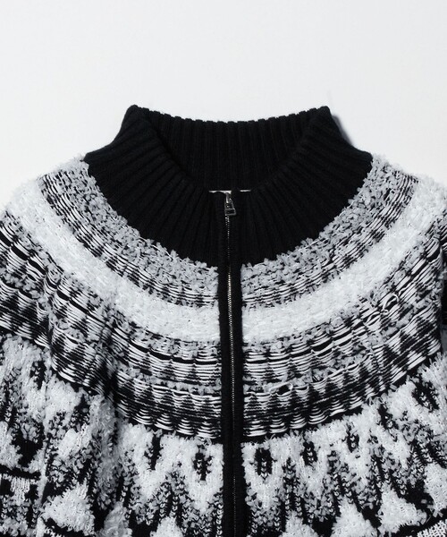 AEWEN MATOPH ハンドニット カーディガン　黒　イウエンマトフ AEWEN MATOPH - 【BLACK】<AEWEN MATOPH>ハンドニット カーディガンの