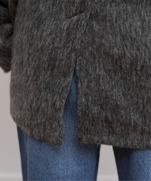 ANGIE コート チェスターコート シャギー ミドル丈 オーバーサイズ  