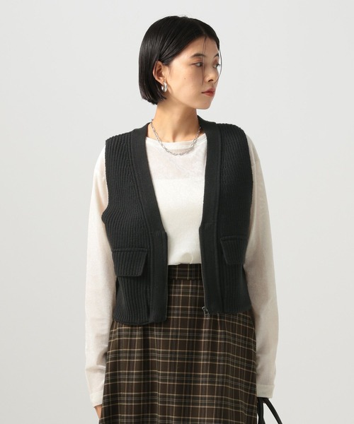 BAYFLOW（ベイフロー） ベスト ジレ 「ロングシーズン着用可能」ジップ
