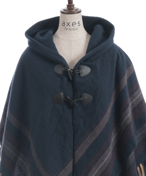フォクシー　ポンチョ　カシミヤ　チンチラ　ストール　マフラー axes femme（アクシーズ ファム） マフラー ストール サイドライン