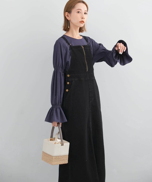 URBAN RESEARCH ROSSO WOMEN」 サロペットスカート SMALL ブラック
