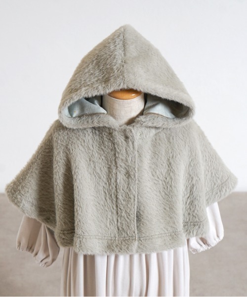 Naomi Ito（ナオミイトウ） ポンチョ シャギーニットケープ 新生児