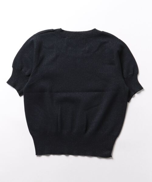 「SWINGLE」 半袖ニット FREE オフホワイト レディース_画像2