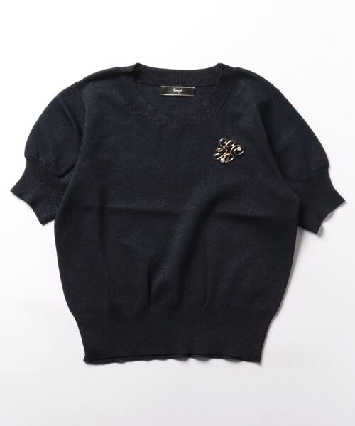 「SWINGLE」 半袖ニット FREE オフホワイト レディース_画像6