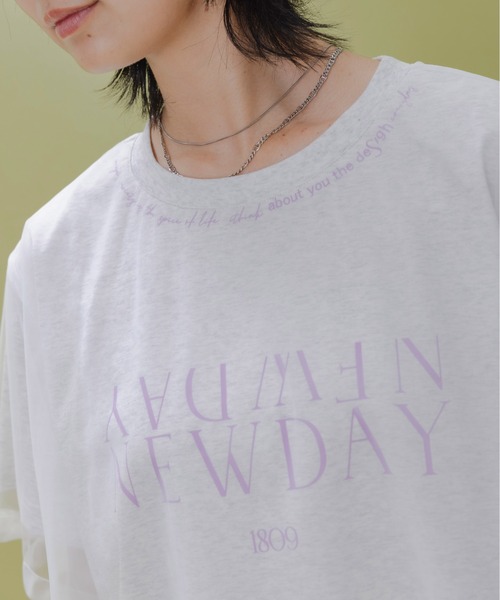 「Eimee Law」 半袖Tシャツ FREE ライトグレー レディース_画像3