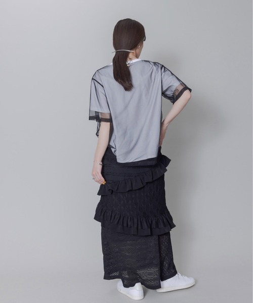 「Eimee Law」 半袖Tシャツ FREE ライトグレー レディース_画像7