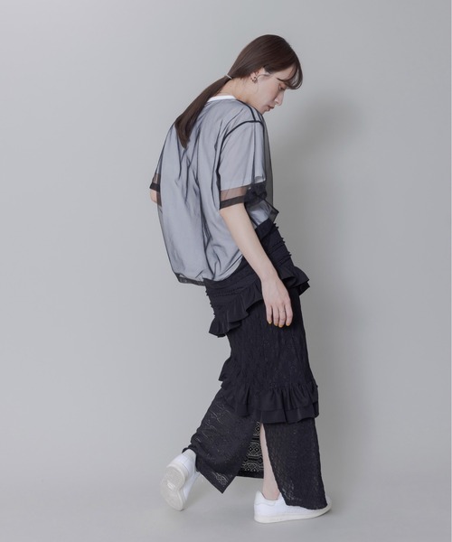 「Eimee Law」 半袖Tシャツ FREE ライトグレー レディース_画像8