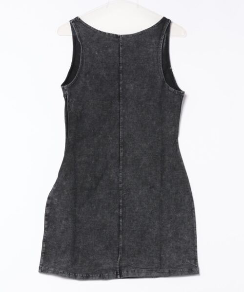 「Desigual」 ノースリーブワンピース M ブルー レディース_画像2