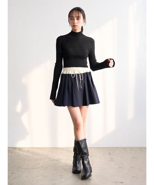 SNIDEL（スナイデル） ニット セーター 2wayクロップドハイネックプル