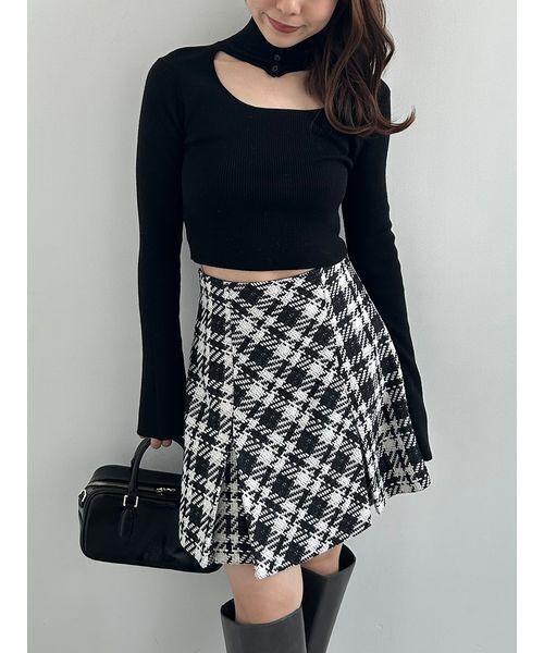 SNIDEL（スナイデル） ニット セーター 2wayクロップドハイネックプル