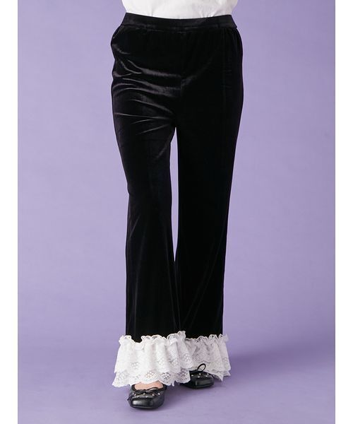 LILY BROWN（リリーブラウン） パンツ バリエーションフリルパンツ