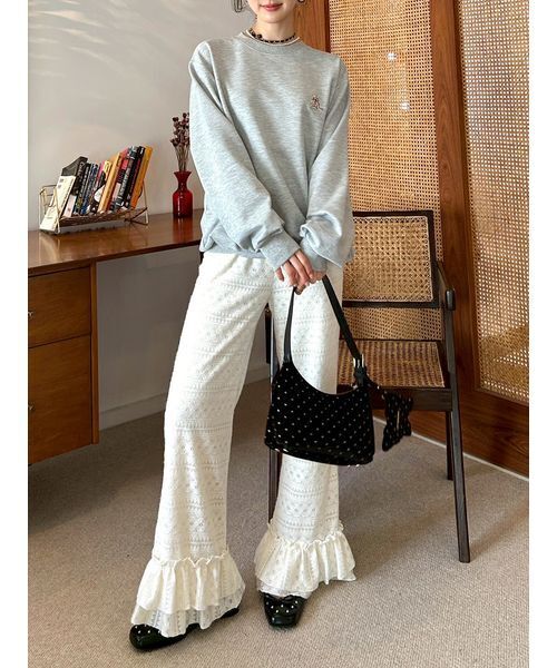 LILY BROWN（リリーブラウン） パンツ バリエーションフリルパンツ