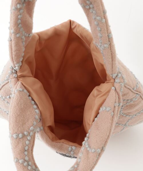 mina perhonen（ミナペルホネン） 刺繍ハンドバッグ - ベージュ