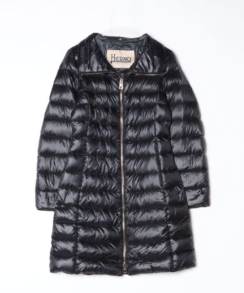 美品♪【希少サイズ44・LL】ヘルノ HERNO ダウンコート 金ジップ・ボタン 美品♪希少サイズ44・LLヘルノHERNO グレーダウンコート金ジップ・ボタン