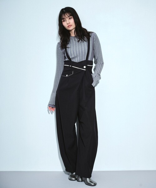 URCH RNA ビッグポケット　コクーンワイド　サスペンダーパンツ　黒　M UNITED TOKYO（ユナイテッドトウキョウ） パンツ 「残りわずか