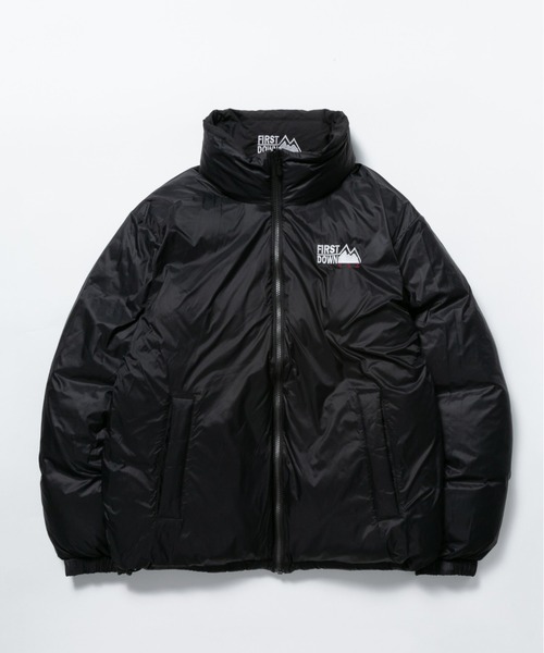 「FIRST DOWN」 ダウンジャケット L ネイビー メンズ_画像2